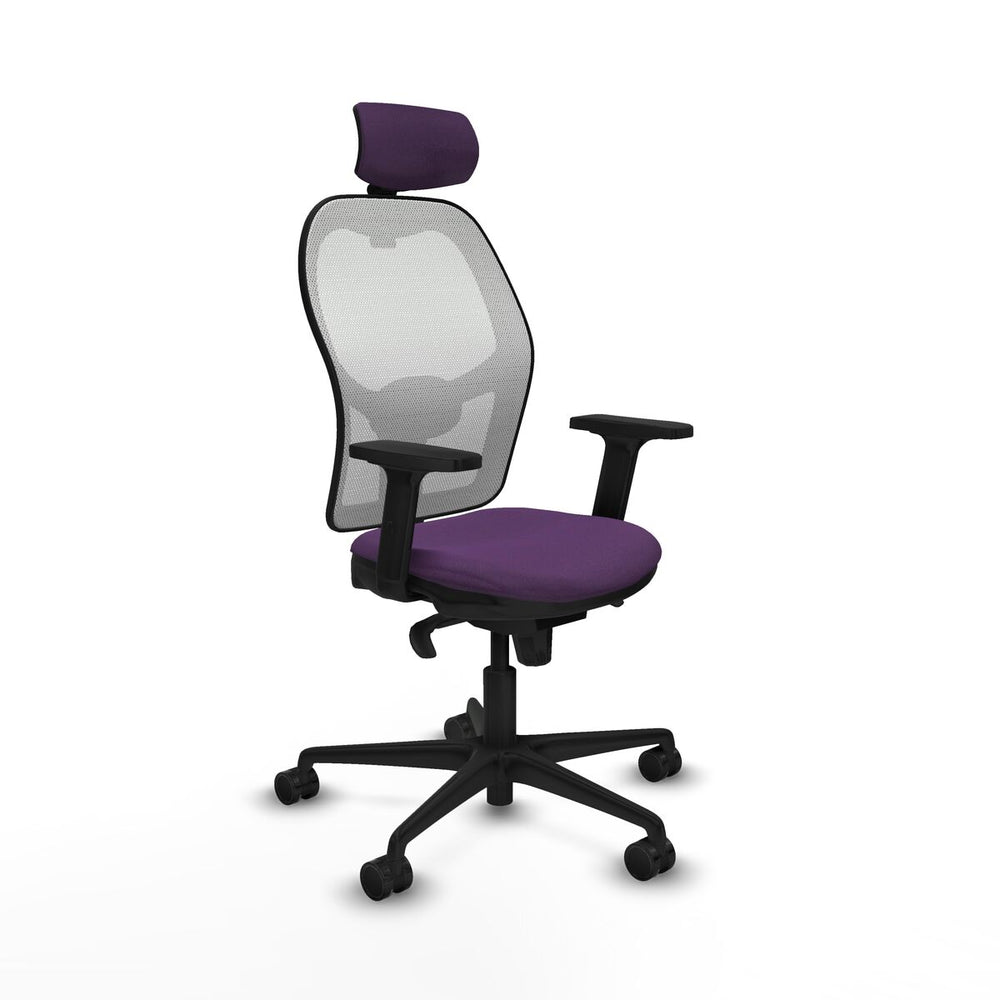 Sedia Ufficio con Poggiatesta Piqueras y Crespo 2D036N2 Viola