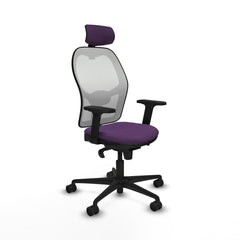 Sedia Ufficio con Poggiatesta Piqueras y Crespo 2D036N2 Viola