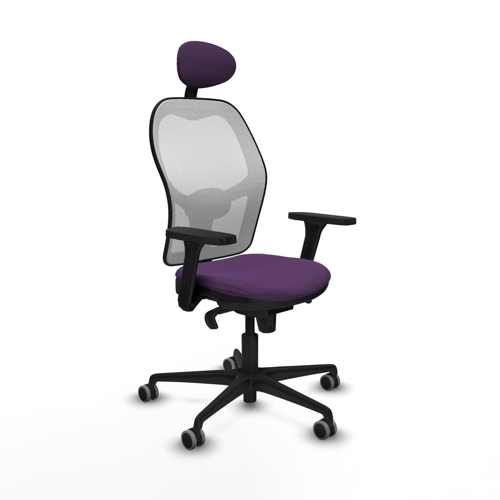 Sedia Ufficio con Poggiatesta Piqueras y Crespo 3D036G1 Viola