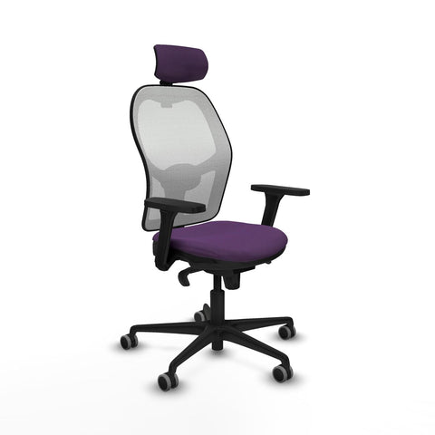 Sedia Ufficio con Poggiatesta Piqueras y Crespo 3D036G2 Viola