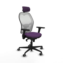 Sedia Ufficio con Poggiatesta Piqueras y Crespo 3D036G2 Viola