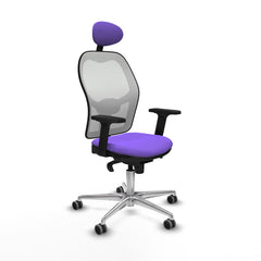 Sedia Ufficio con Poggiatesta Piqueras y Crespo 2D086G1 Lilla