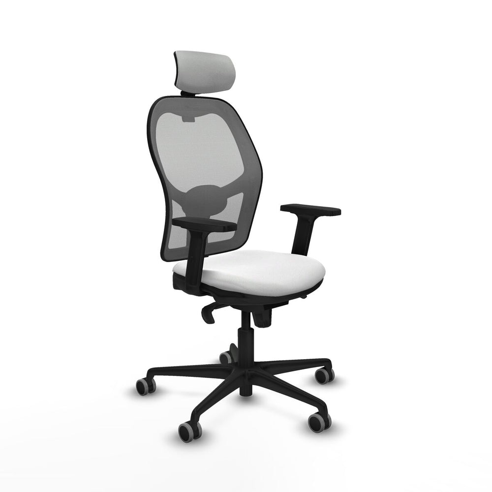 Sedia Ufficio con Poggiatesta Piqueras y Crespo 2D036G2 Bianco