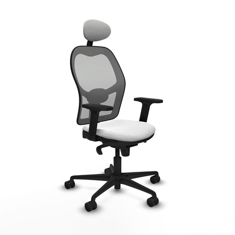 Sedia Ufficio con Poggiatesta Piqueras y Crespo 2D036N1 Bianco