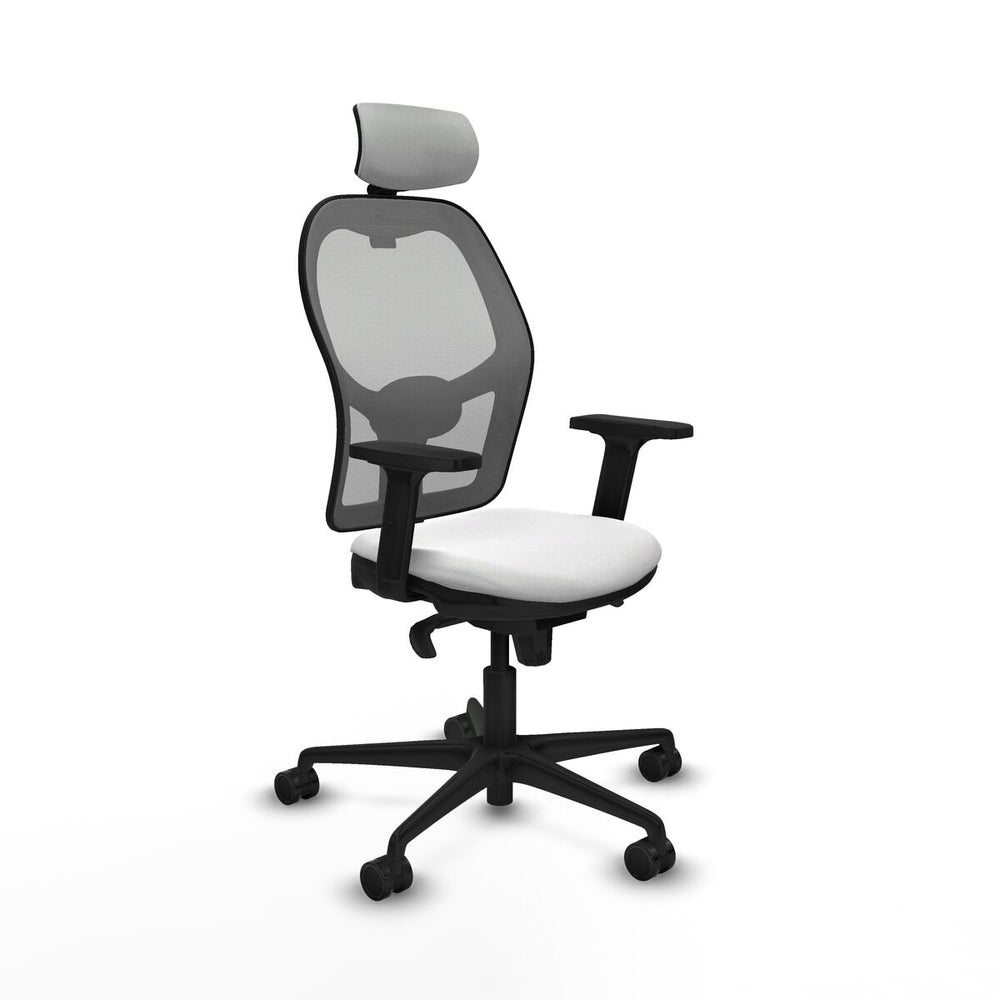 Sedia Ufficio con Poggiatesta Piqueras y Crespo 2D036N2 Bianco