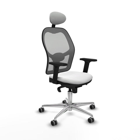 Sedia Ufficio con Poggiatesta Piqueras y Crespo 2D086G1 Bianco