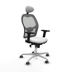 Sedia Ufficio con Poggiatesta Piqueras y Crespo 2D086G1 Bianco