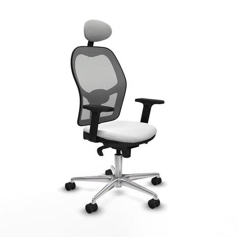 Sedia Ufficio con Poggiatesta Piqueras y Crespo 2D086N1 Bianco