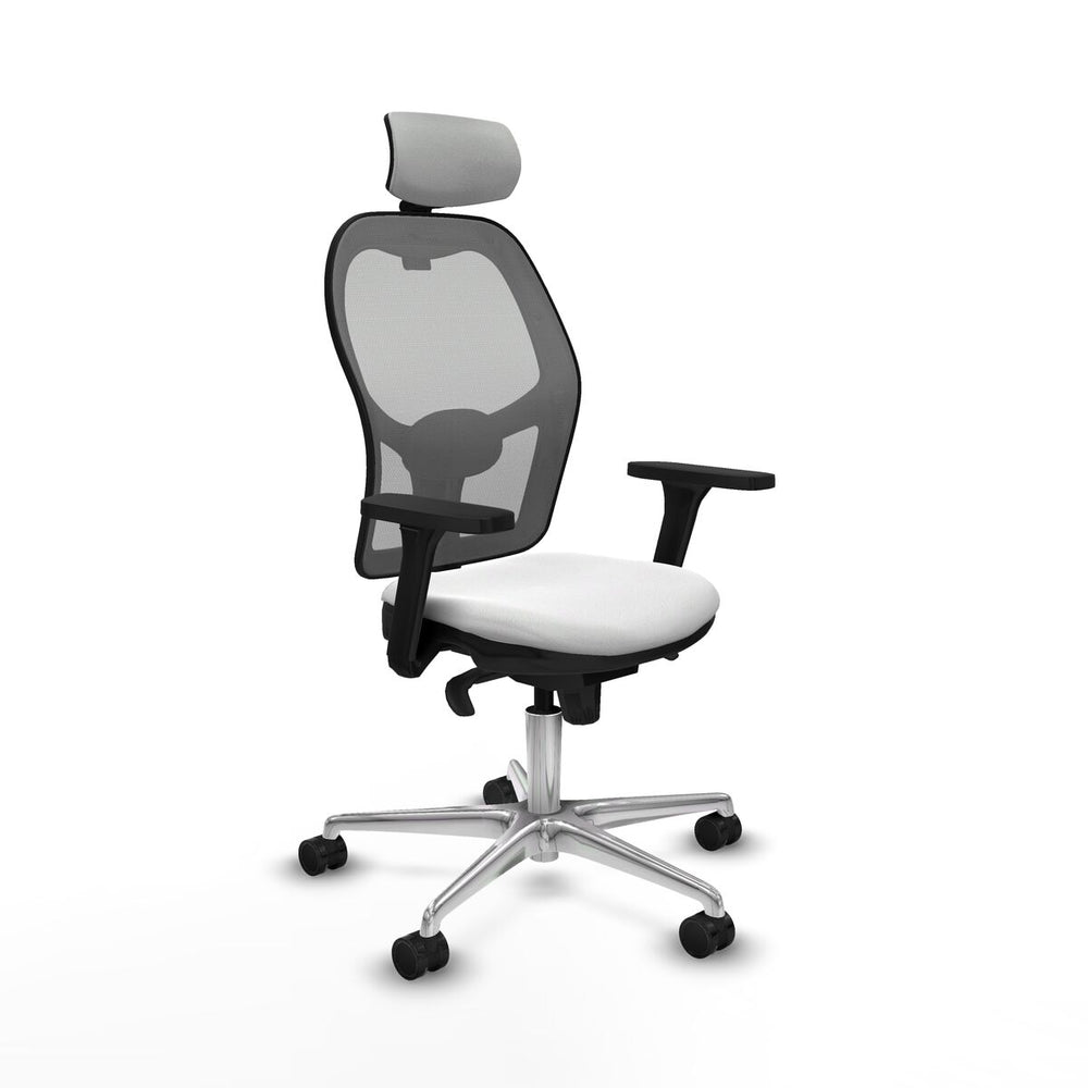 Sedia Ufficio con Poggiatesta Piqueras y Crespo 3D086N2 Bianco