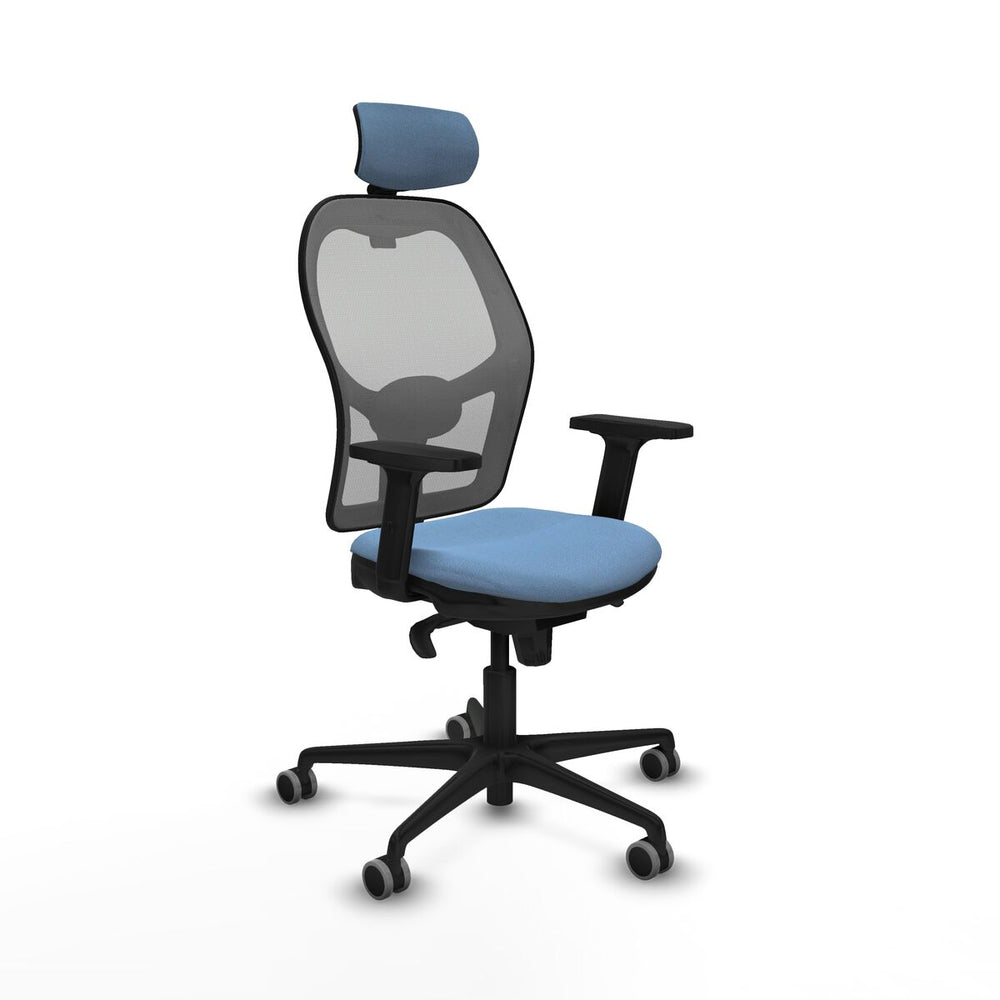Sedia Ufficio con Poggiatesta Piqueras y Crespo 2D036G2 Blu cielo