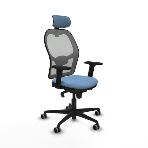 Sedia Ufficio con Poggiatesta Piqueras y Crespo 2D036G2 Blu cielo