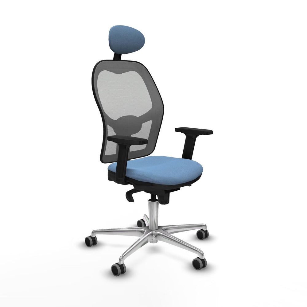 Sedia Ufficio con Poggiatesta Piqueras y Crespo 2D086G1 Blu cielo