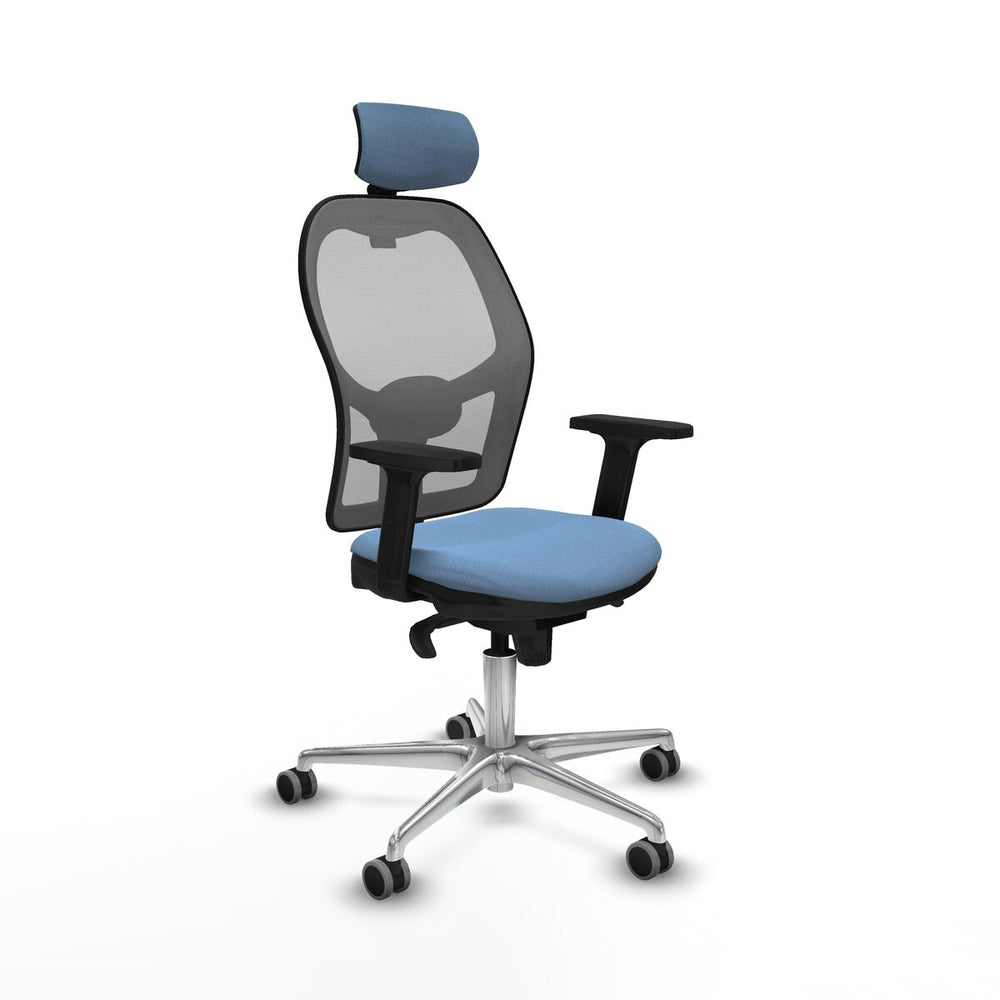 Sedia Ufficio con Poggiatesta Piqueras y Crespo 2D086G2 Blu cielo