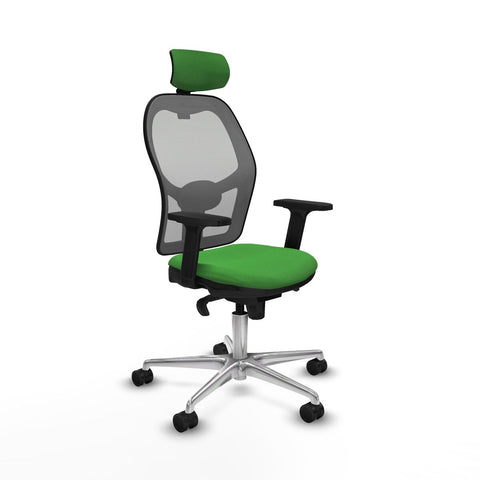 Silla de Oficina con Cabecero Piqueras y Crespo 2D086N2 Verde