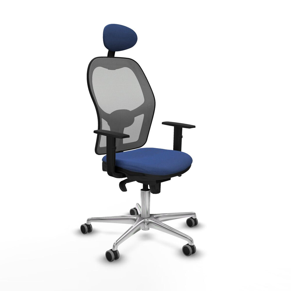Sedia Ufficio con Poggiatesta Jorquera Piqueras y Crespo 1D086G1 Blu Marino
