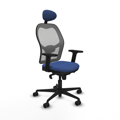 Sedia Ufficio con Poggiatesta Piqueras y Crespo 2D036N1 Blu Marino
