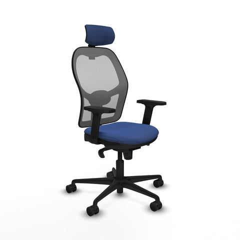 Office Chair with Headrest Piqueras y Crespo 2D036N2 Navy Blue