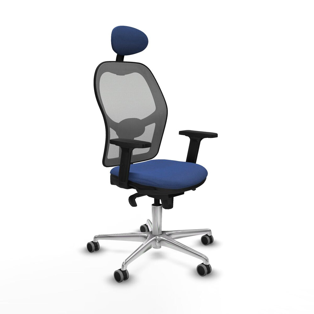 Sedia Ufficio con Poggiatesta Piqueras y Crespo 2D086G1 Blu Marino