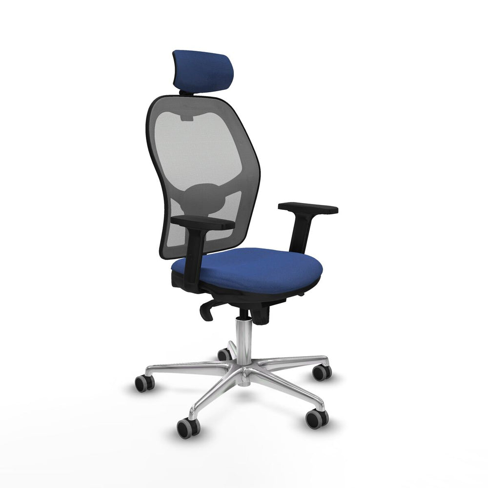 Sedia Ufficio con Poggiatesta Piqueras y Crespo 2D086G2 Blu Marino