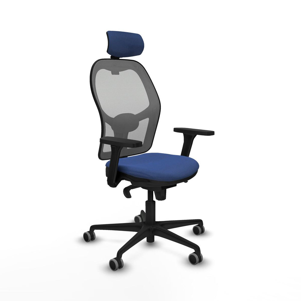 Sedia Ufficio con Poggiatesta Piqueras y Crespo 3D036G2 Blu Marino