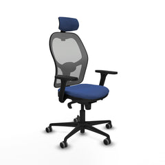Sedia Ufficio con Poggiatesta Piqueras y Crespo 3D036G2 Blu Marino