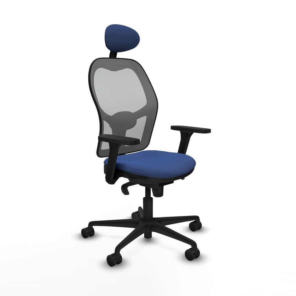 Sedia Ufficio con Poggiatesta Piqueras y Crespo 3D036N1 Blu Marino