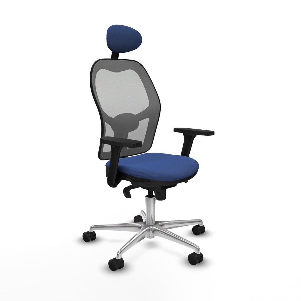 Office Chair with Headrest Piqueras y Crespo 3D086N1 Navy Blue