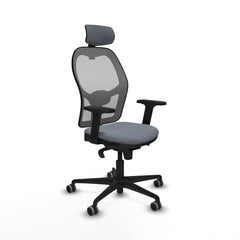 Sedia Ufficio con Poggiatesta Piqueras y Crespo 2D036G2 Grigio