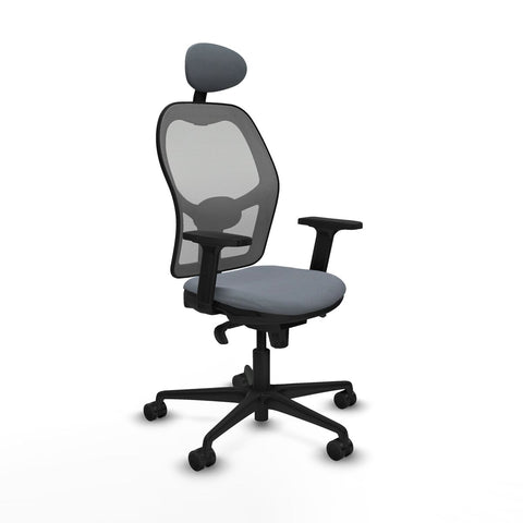 Sedia Ufficio con Poggiatesta Piqueras y Crespo 2D036N1 Grigio