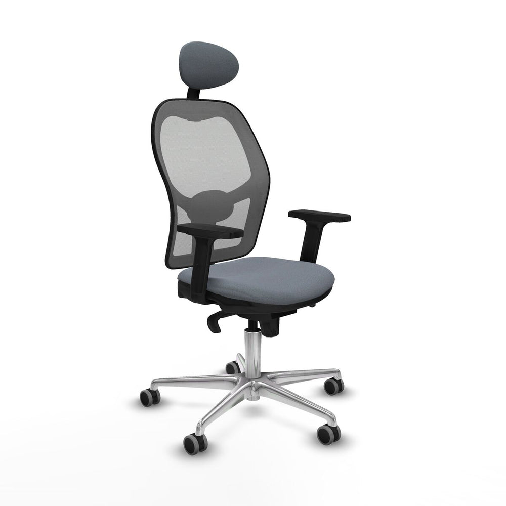Sedia Ufficio con Poggiatesta Piqueras y Crespo 2D086G1 Grigio