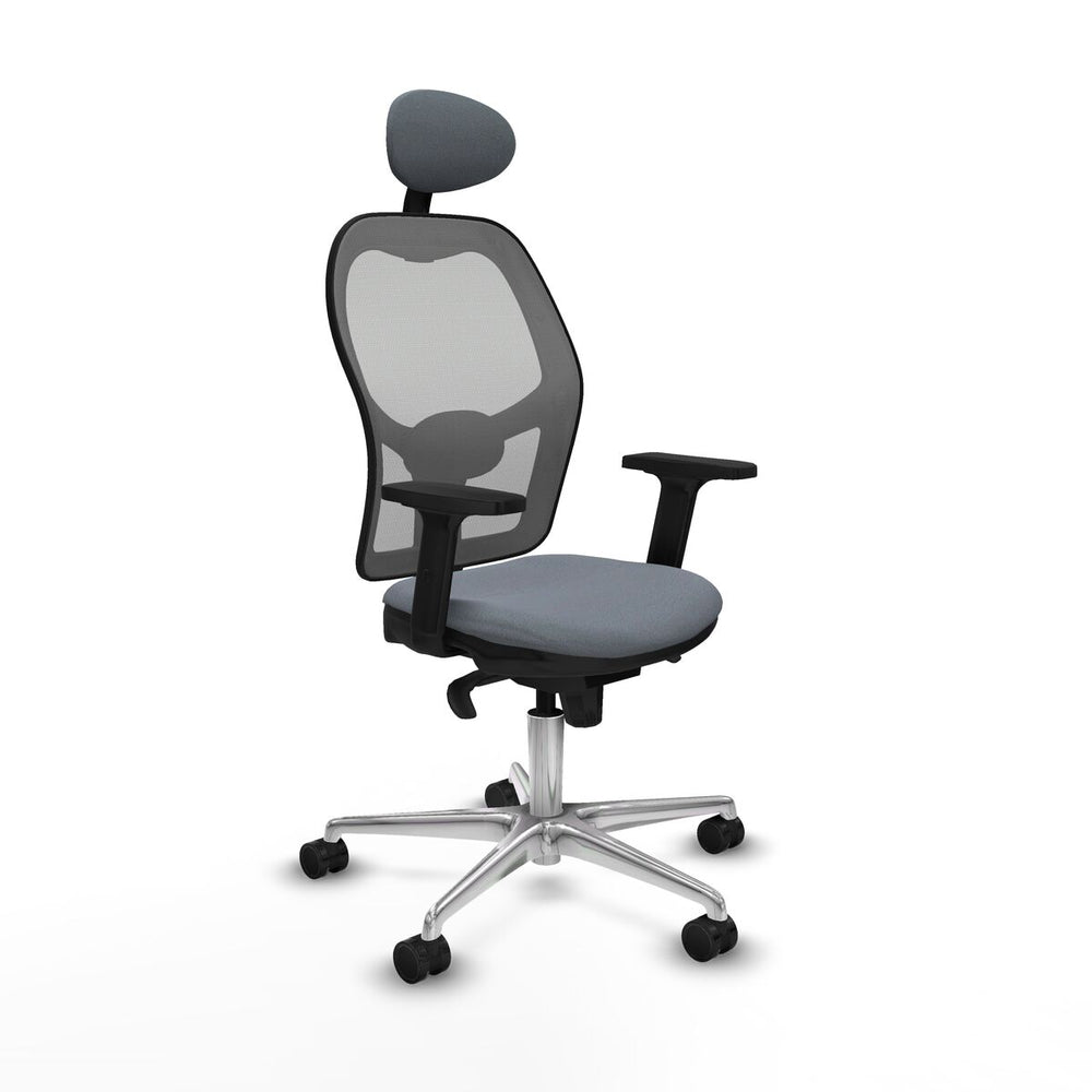 Sedia Ufficio con Poggiatesta Piqueras y Crespo 2D086N1 Grigio