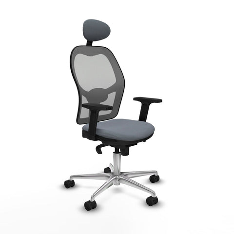 Sedia Ufficio con Poggiatesta Piqueras y Crespo 2D086N1 Grigio