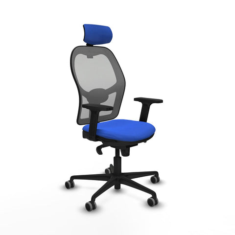 Sedia Ufficio con Poggiatesta Piqueras y Crespo 2D036G2 Azzurro