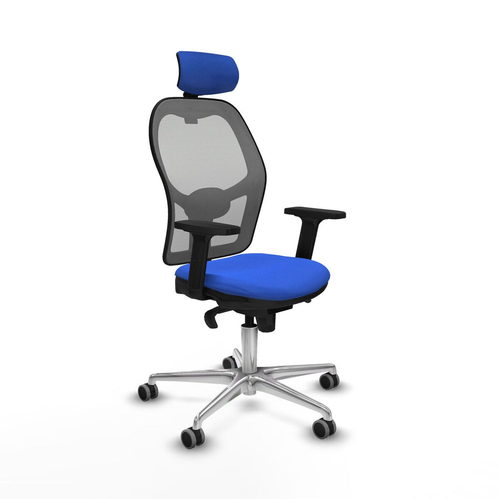 Sedia Ufficio con Poggiatesta Piqueras y Crespo 2D086G2 Azzurro