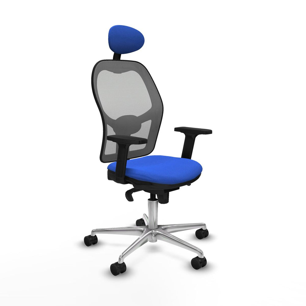Sedia Ufficio con Poggiatesta Piqueras y Crespo 2D086N1 Azzurro