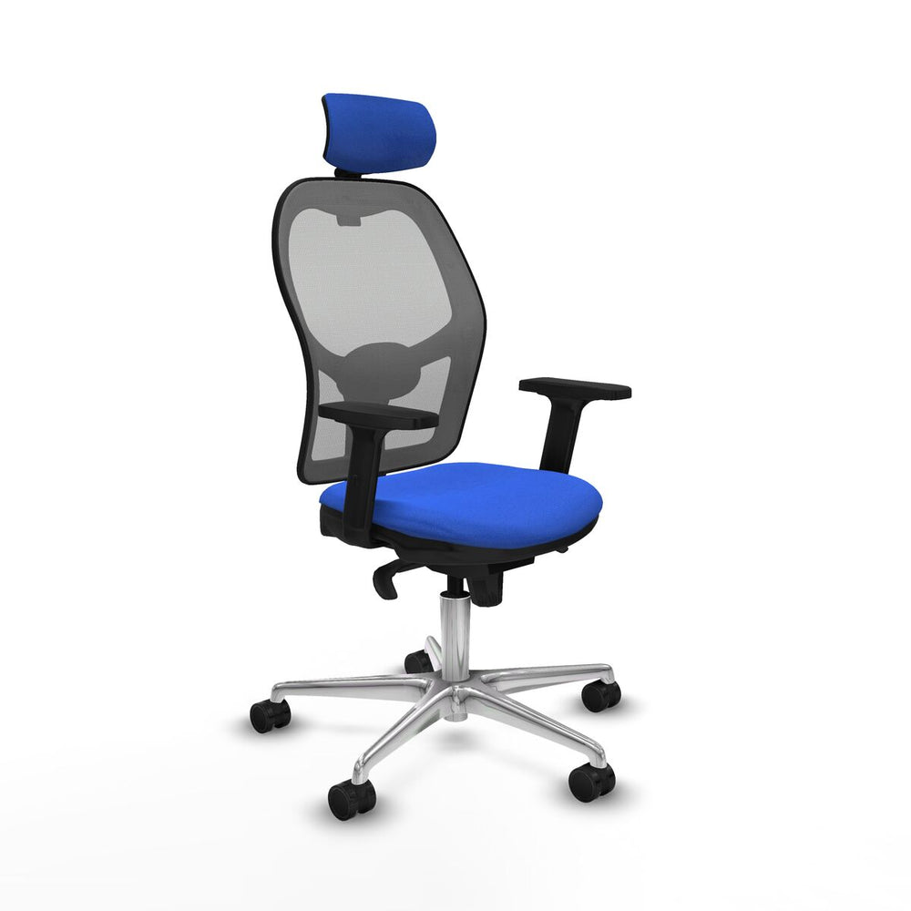 Sedia Ufficio con Poggiatesta Piqueras y Crespo 2D086N2 Azzurro
