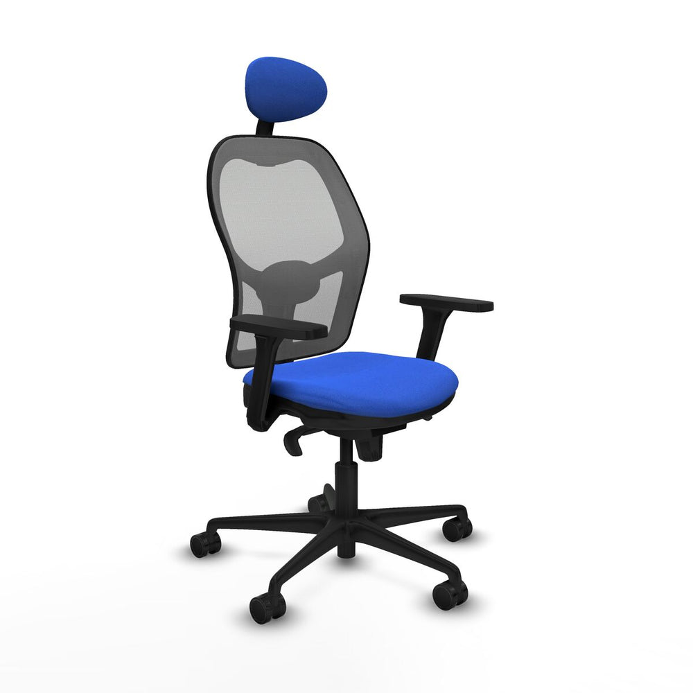 Sedia Ufficio con Poggiatesta Piqueras y Crespo 3D036N1 Azzurro