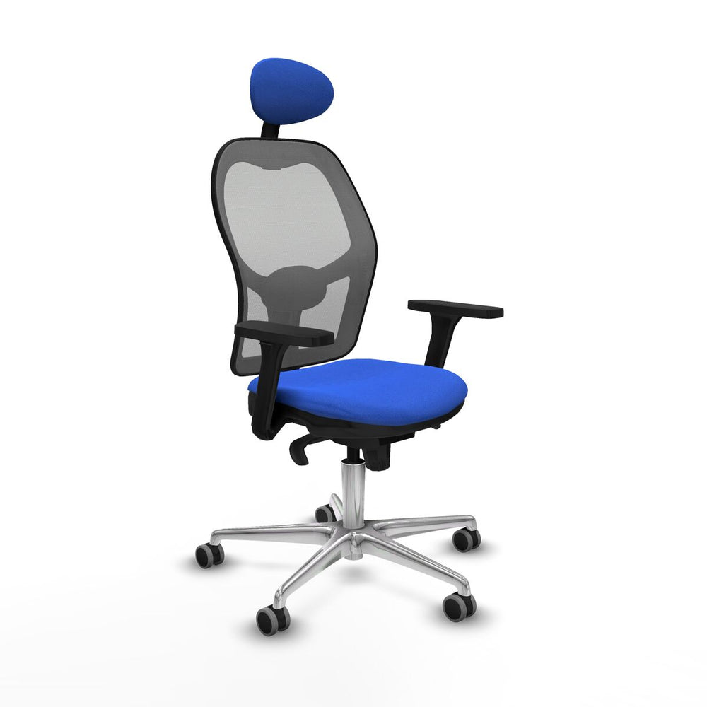 Sedia Ufficio con Poggiatesta Piqueras y Crespo 3D086G1 Azzurro