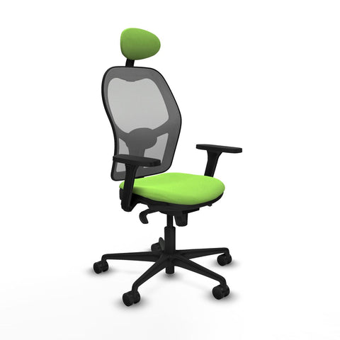Sedia Ufficio con Poggiatesta Piqueras y Crespo 3D036N1 Pistacchio