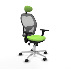 Sedia Ufficio con Poggiatesta Piqueras y Crespo 3D086N1 Pistacchio