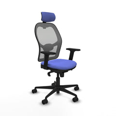 Silla de Oficina con Cabecero Piqueras y Crespo 2D036N2 Azul claro