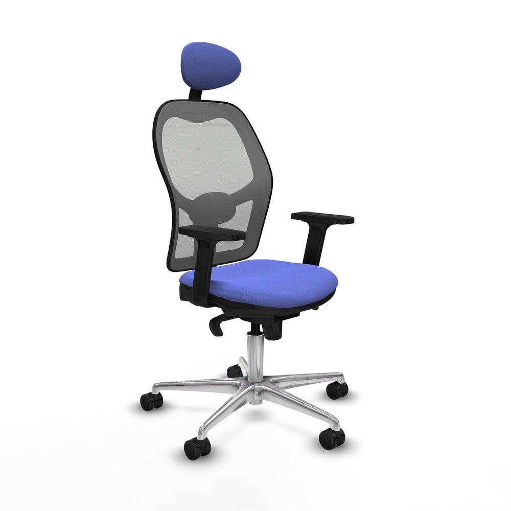 Sedia Ufficio con Poggiatesta Piqueras y Crespo 2D086N1 Azzurro Chiaro