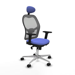 Sedia Ufficio con Poggiatesta Piqueras y Crespo 2D086N1 Azzurro Chiaro