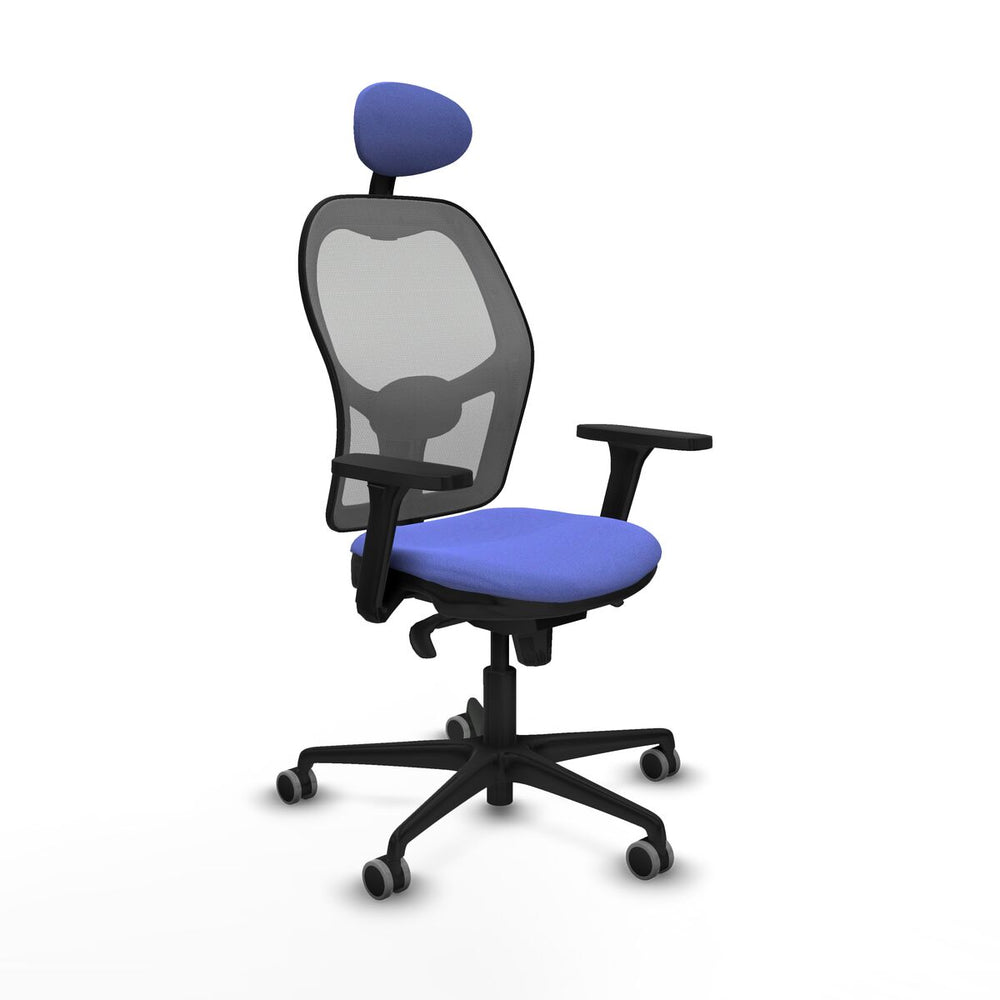 Sedia Ufficio con Poggiatesta Piqueras y Crespo 3D036G1 Azzurro Chiaro