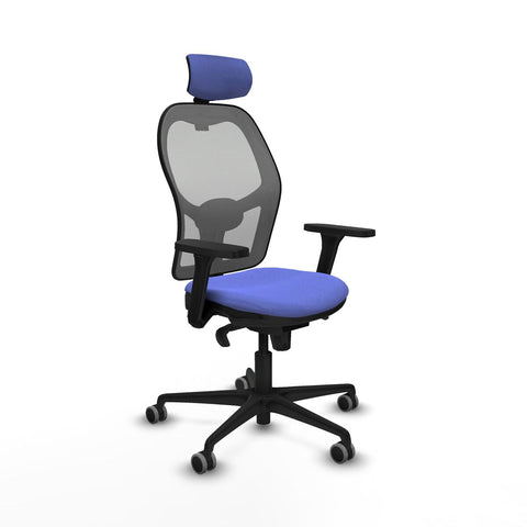 Sedia Ufficio con Poggiatesta Piqueras y Crespo 3D036G2 Azzurro Chiaro