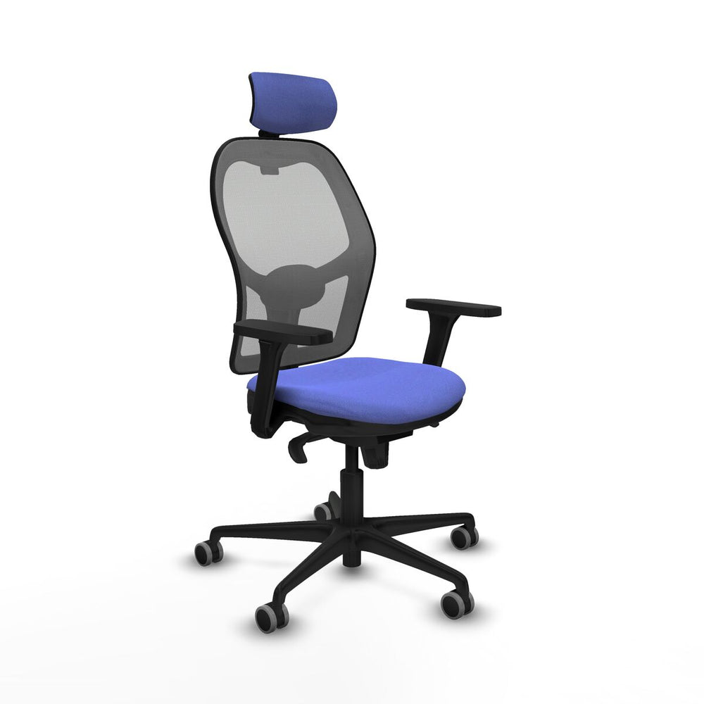 Sedia Ufficio con Poggiatesta Piqueras y Crespo 3D036G2 Azzurro Chiaro