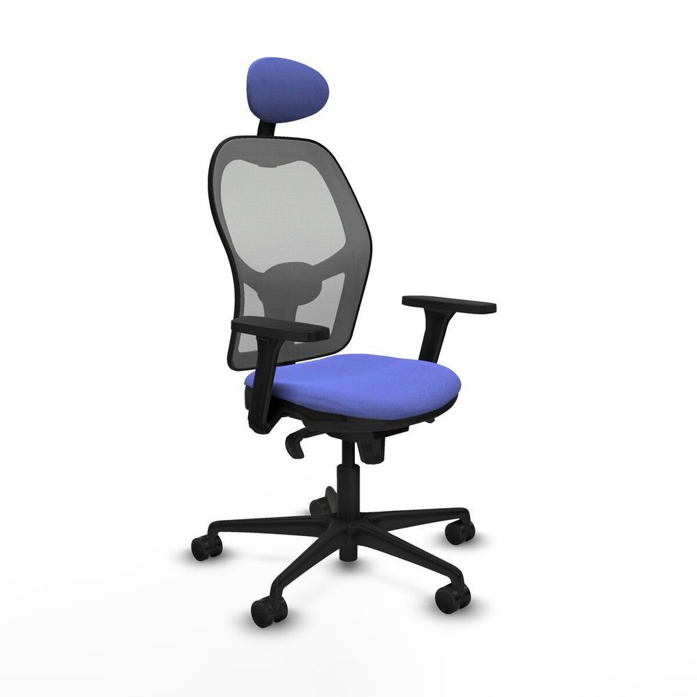 Sedia Ufficio con Poggiatesta Piqueras y Crespo 3D036N1 Azzurro Chiaro