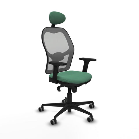 Sedia Ufficio con Poggiatesta Piqueras y Crespo 2D036G1 Verde Smeraldo