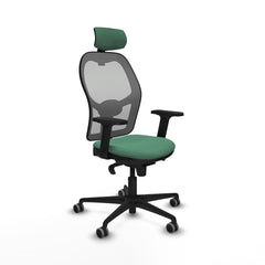 Sedia Ufficio con Poggiatesta Piqueras y Crespo 2D036G2 Verde Smeraldo