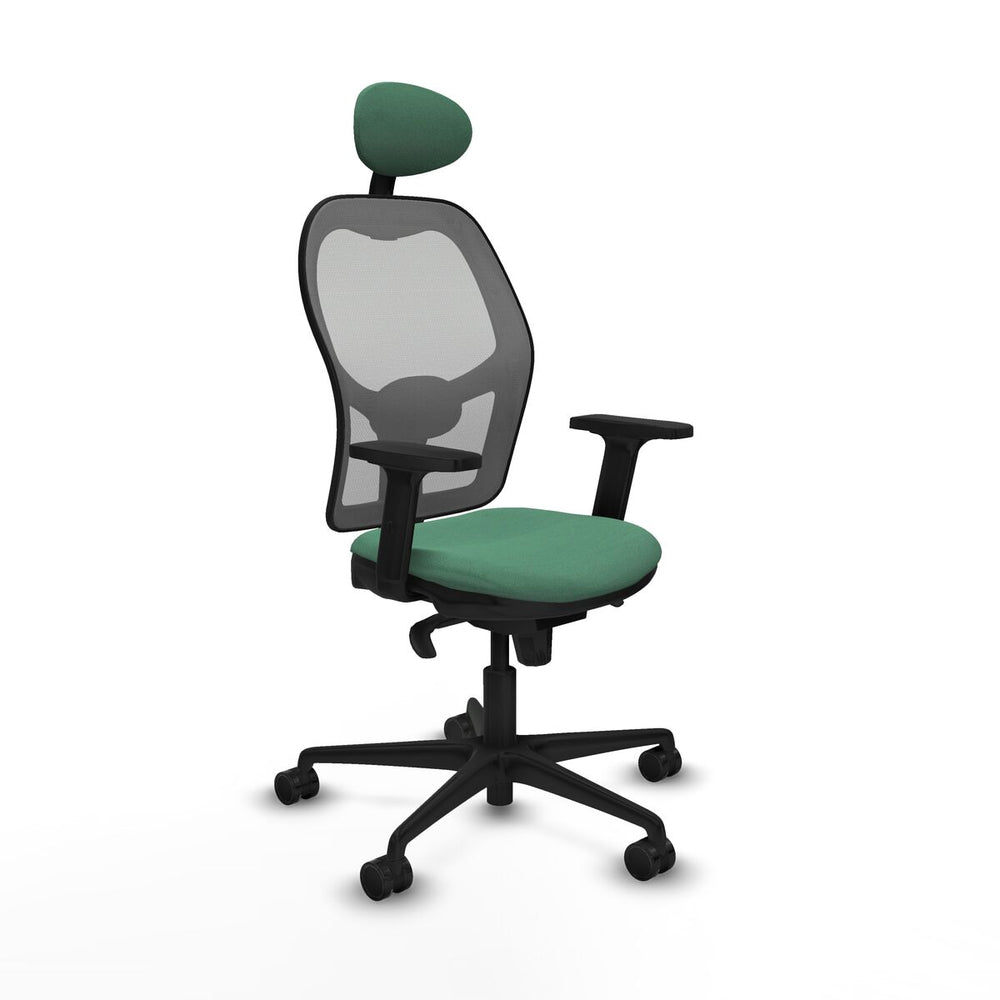 Sedia Ufficio con Poggiatesta Piqueras y Crespo 2D036N1 Verde Smeraldo
